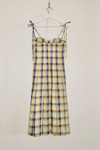 SUI checked midi dress